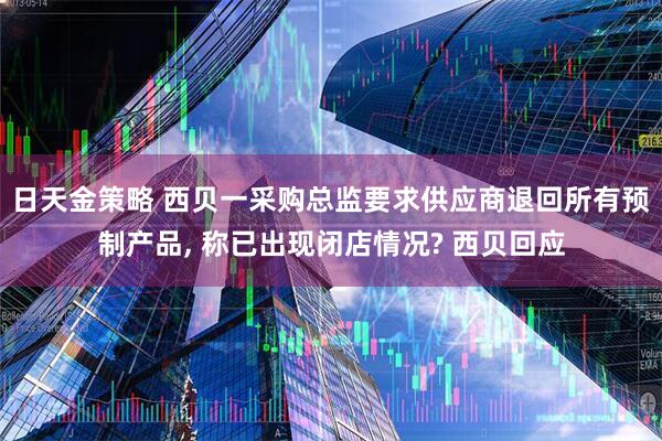 日天金策略 西贝一采购总监要求供应商退回所有预制产品, 称已出现闭店情况? 西贝回应