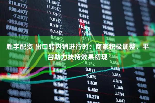 胜宇配资 出口转内销进行时：商家积极调整、平台助力扶持效果初现