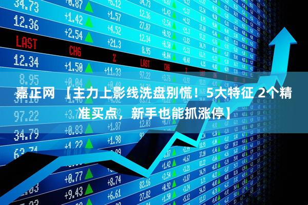 嘉正网 【主力上影线洗盘别慌！5大特征 2个精准买点，新手也能抓涨停】
